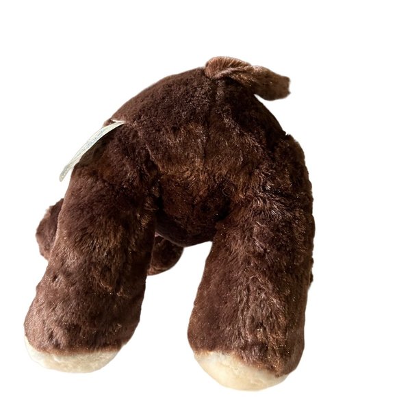 Build A Bear Fudge Pup Dog Brown 10" Floppy Ears Eye Patch Soft Plushie Toy Gift - Picture 10 of 14